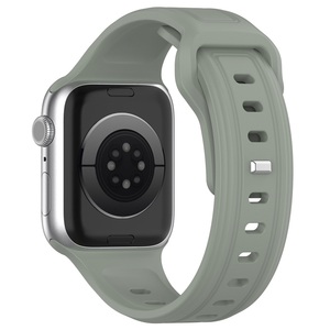 Para <span class=keywords><strong>Apple</strong></span> <span class=keywords><strong>Watch</strong></span> Band Ultra 49mm 45mm 41mm 44mm 42mm 40mm 38mm Pulsera Correa de reloj de silicona de color sólido - Product Image 3