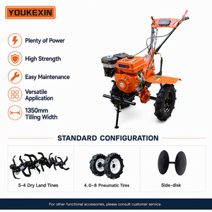 Cultivadora a <span class=keywords><strong>Gasolina</strong></span> de 13 HP con Accionamiento Directo, Ancho de Trabajo de 1350 mm, Equipo de Labranza Resistente y Estable para Huertos y Viñedos - Product Image 1