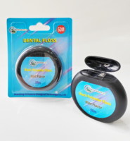 Dentist's Eco Secret 50 mètres de fil dentaire expansible au charbon de bambou certifié USDA 20 styles d'emballage minimalistes huile de noix de coco