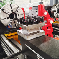 Tour horizontal manuel robuste Hua Hai CW6180x3000, tour d'établi universel, mandrin à 4 mors, diamètre max. 1000 mm, 2000 kg, 220V/380V