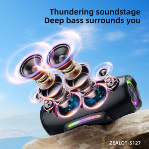 <span class=keywords><strong>ล</strong></span>ำโพงไร้สาย Zealot S127 100W แบตเตอรี่ 24000mAh ใช้เป็นพาวเวอร์แบงค์ได้ ไฟ RGB LED บลูทูธ 5.4 กันน้ำ IPX6 พกพาสะดวก เสียงเบสหนักแน่น เหมาะสำหรับใ<span class=keywords><strong>ช</strong></span>้งานก<span class=keywords><strong>ล</strong></span>างแจ้ง - Product Image 6