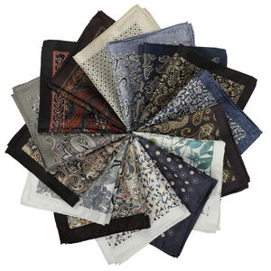 Digital Printed Paisley Floral Dot 32cm Silk Handkerchief <strong>Scarf</strong> <strong>Men</strong> Fashionable Wedding Party Suit Tie Pocket Square Gift Quick - Product Image 2