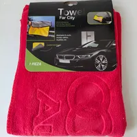 Custom Logo Premium Microfiber Schoonmaakdoekje/Microfiber Handdoek Hoofd Kaart Verpakking Wasstraat Handdoek