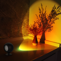 Lampe murale magnétique à tête rotative, lampe de bureau à charge magnétique, lampe de bureau LED, lampe à double source lumineuse, adaptée à la chambre à coucher, au bureau