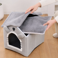 Fournitures pour animaux de compagnie en gros auprès des fabricants, maison pour petits chiens et chats détachable pour l'intérieur, lavable, respirante, écologique, toutes saisons