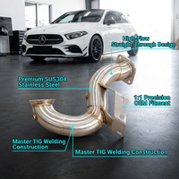 Tuyau de descente sport pour Mercedes Benz Classe A W177 A180 A200 1.3T M282, tuyaux d'échappement à haut débit, système d'échappement SS304