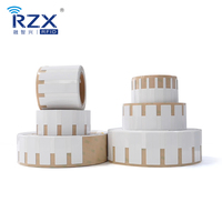 Étiquettes RFID longue portée flexibles UHF sur autocollants métalliques pour la gestion des actifs/entrepôts