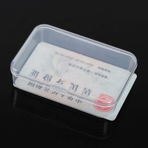 מפעל r502 עשוי מחומר פלסטיק קטן עמיד למים שקוף מלבני לעגילים וטבעות - Product Image 4