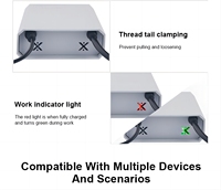 Mini DC 5V 9V 12V Niuniu QX-2324 Catu Daya Tak Terputus 3600mAh Multioutput UPS untuk Router Wifi Lampu LED