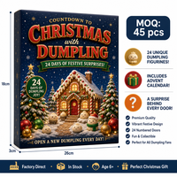 Calendrier de l'Avent Southpeak Toy Halloween Dumpling, 31 boîtes mystères de jouets Squishy à montée lente, cadeau de compte à rebours 26x18cm, OEM d'usine WS