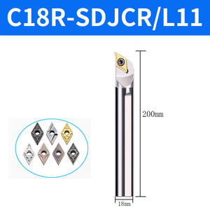 Chống rung tungsten carbide nội bộ chuyển công cụ sdjcr CNC nhàm chán <span class=keywords><strong>Bar</strong></span> c08k c10k c12m cho <span class=keywords><strong>dcmt</strong></span> dcgt chèn - Product Image 5