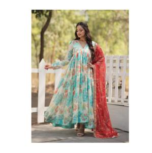 La mayoría de las ventas de ropa india y pakistaní Alia Cut vestido para ocasiones especiales vestido de novia para exportación mundial - Product Image 1