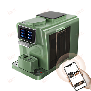 3 en 1 Italien Wifi Smart Control 4.3 pouces Écran Tactile Panneau Double Bean Hopper Commercial Bean To Cup Machine à Café Espresso - Product Image 3