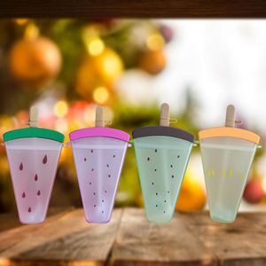 Wholesale Watermelon Shape Custom Portable Plastic Outdoor Sports <b>Cup</b> With Straw <b>Kids</b> Gift Drink Water Bottles - Product Image 3