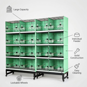 Cage à oiseaux sur mesure, pliable, pour l'<span class=keywords><strong>élevage</strong></span> des oiseaux, cage à perroquets, bonne ventilation, Jaulas Para Pajaros, grande cage à oiseaux, <span class=keywords><strong>volière</strong></span> pour oiseaux - Product Image 5