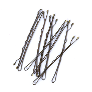 Venta al por mayor de horquillas personalizadas horquillas de oro negro con embalaje niñas y mujeres de primera calidad pequeña novia Bobby Pin para todo tipo de cabello - Product Image 5