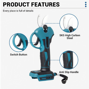 <span class=keywords><strong>Sécateur</strong></span> <span class=keywords><strong>électrique</strong></span> sans fil, 21V, pour jardin, coupe-branches pour arbres et arbustes, ciseaux rechargeables pour <span class=keywords><strong>vigne</strong></span> - Product Image 2