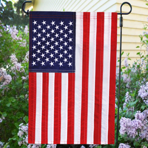 Bandiera da Giardino Americana Ricamata 30x45cm in Poliestere, Personalizzabile, per Natale e Giardino, USA 12x18 pollici - Product Image 6