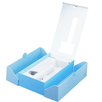 Boîte cadeau magnétique double porte personnalisée de haute qualité pour brosse sèche-cheveux, avec doublure en éponge gaufrée, pelliculage mat, revêtement UV, recyclée