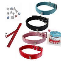 Collier pour chien en PET avec lettres de l'alphabet à glisser, strass, personnalisable, DIY