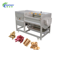 Rouleau brosse industriel laveuse de légumes racines éplucheuse de pommes de terre taro carotte radis gingembre nettoyage machine à laver et à éplucher