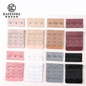 Accessoires de vêtements pour femmes en gros personnalisables : Bande de fermeture à 3 crochets pour soutien-gorge, 4 rangées 3 crochets, boucle de soutien-gorge réglable - Product Image 4