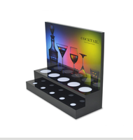 Support de présentation en acrylique LED transparent de haute qualité, moderne et écologique, en PMMA, avec base pour bar, vente en gros