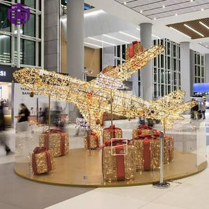 Luces Navideñas LED Comerciales para Exteriores con Temática de Avión 3D, IP65, Decoraciones Festivas para Uso en Exteriores - Product Image 3