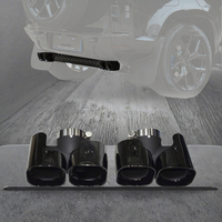 Edelstahl Auto Auspuffrohr Schall dämpfer spitze Auspuffs pitze mit Abdeckung für Land Rover Defender 2.0T 3.0T 90 110 2020 2023