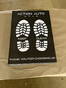 Tapis de sol de voiture jetables en papier kraft épais, imperméables, personnalisables avec logo, vente en gros d'usine, tampons de nettoyage jetables - Product Image 1