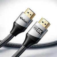 Qiulink 8K HDMI-Kabel 2.1 48Gbps Ultra-High-Speed HDMI-Kabel 8K 60Hz 4K 120Hz HDR EARC Kompatibel mit PS5 Xbox