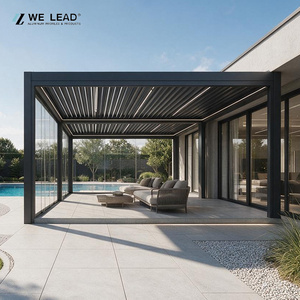 Pérgola Bioclimática Comercial de Aluminio a Medida, Gazebo con Techo de Láminas Motorizadas, Pantalla Ecológica, Tamaños Personalizados para Proyectos - Product Image 2