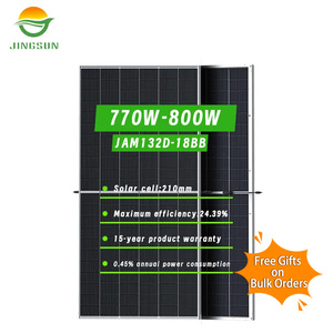 Paneles Solares Bifaciales JINGSUN Tipo N HJT de 770W 775W 780W 785W 790W, Paneles Fotovoltaicos Monocristalinos de Corte Mitad de Celda de 800W - Product Image 2