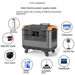 Estación Eléctrica Portátil con Panel Solar de 3000W, Batería LiFePO4, Inversor de Onda Sinusoidal Pura, MPPT, Entrada de 1600W, 2 Horas de Autonomía, Control Remoto - Product Image 3