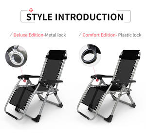 Fauteuil <span class=keywords><strong>de</strong></span> relaxation pliant individuel zéro gravité avec repose-pieds pour camping - Product Image 6