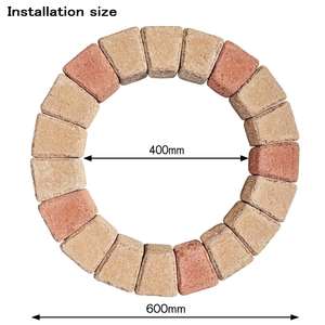 Bloques de construcción al por mayor de hormigón beige naranja para una fácil construcción casa diseño moderno origen japonés jardinería y macizos de flores - Product Image 4