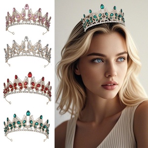 Couronne de <span class=keywords><strong>princesse</strong></span> en diamant, diadème vintage, <span class=keywords><strong>décoration</strong></span> de gâteau pour mariage, <span class=keywords><strong>anniversaire</strong></span>, fête de naissance, fournisseurs de <span class=keywords><strong>décoration</strong></span> de gâteau - Product Image 2