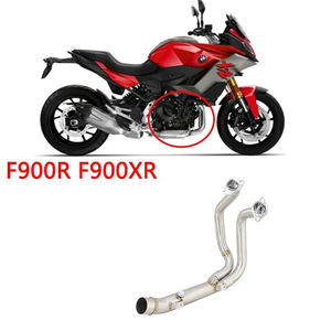 CHMotor pour <span class=keywords><strong>BMW</strong></span> F900 F900R F900XR F900 R <span class=keywords><strong>XR</strong></span> 2020-2023, échappement de <span class=keywords><strong>moto</strong></span>, tuyau de liaison avant central avec couvercle anti-brûlure en carbone - Product Image 6