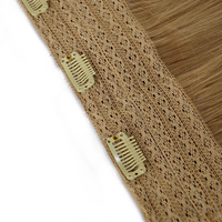 Extensions de cheveux humains vierges européens Remy 100% en gros, double épaisseur, trame adhésive allemande, style halo, toutes couleurs, pour salon