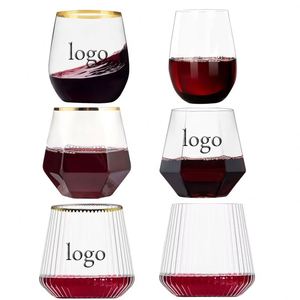 Vaso de Acrílico Transparente Desechable, Irrompible, para Whisky, Vino, Cócteles, Artículos Promocionales para Fiestas, Brillante - Product Image 1