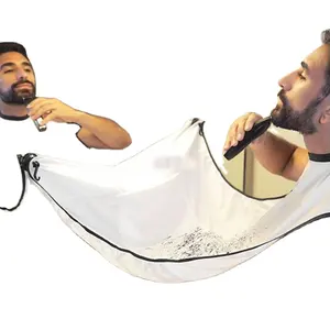 Tablier portable pour barbe et cheveux, Cape pour coupe, rasoir antiadhésif, en tissu de toilettage