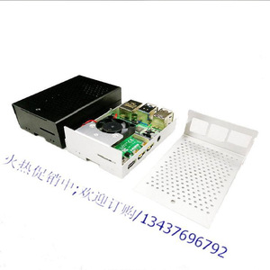 เคสอะลูมิเนียมพร้อมฮีทซิงค์สำหรับ Raspberry Pi 4 รุ่น 3B 4B ช่วยระบายความร้อน - Product Image 2