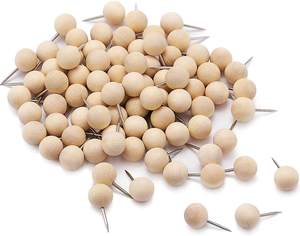 Рекламный подарок Tailai, деревянные булавки, круглые декоративные деревянные штанги для больших пальцев для дома и офиса - Product Image 2