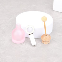 Bouteille de parfum de voiture vide de 10ml en gros avec couvercle en bois forme de cylindre diffuseur de désodorisant bouchon à vis d'étanchéité