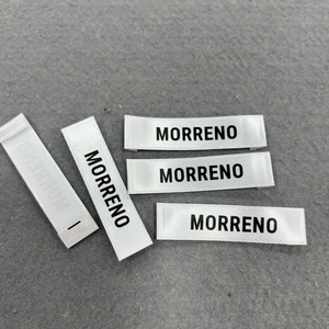 Quảng Châu bán buôn tùy chỉnh Satin Cổ Thẻ Nhãn cho quần áo rửa chăm sóc gấp rửa hướng dẫn nhãn dịch vụ in ấn - Product Image 3