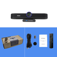 Tenveo VA300C Hepsi Bir Arada 4K AI EPTZ Web Kamerası USB Ses Takibi 5X Dijital Yakınlaştırma 4 Mikrofon 2W Hoparlör 3 FOV Modu Konferans Web Kamerası