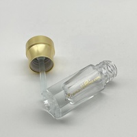 BM kosong Attar parfum Oud botol kaca Matte tutup emas botol Tola 3ml 6 ml 12ml dengan tongkat gulungan kaca