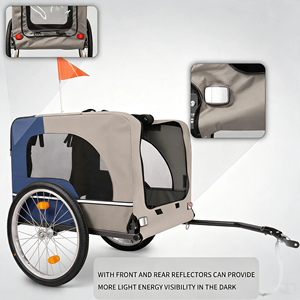 Remorque de vélo pliable pour chien, personnalisée, vente en gros directe d'usine HRF - Product Image 3