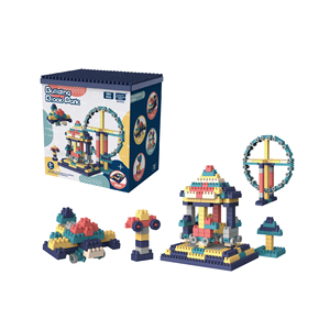 Vente directe d'usine, 520 pièces, blocs de construction éducatifs à assembler soi-même, modèle de jouet, certifié EN71, matériau PP, pour les enfants de 2 à 4 ans, 5 à 7 ans - Product Image 1