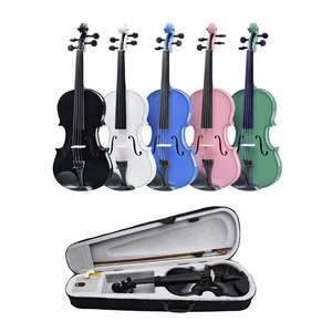 <span class=keywords><strong>Violín</strong></span> Blanco con Acabado Colorido al por Mayor, Instrumentos de Cuerda a Precio Económico para Principiantes - Product Image 6